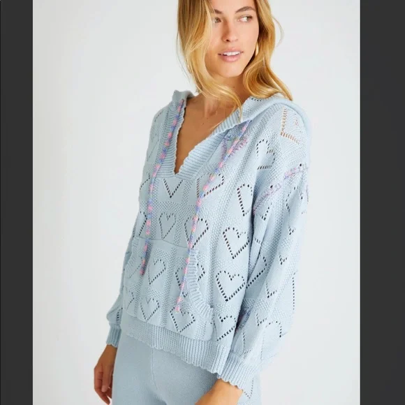 LOVESHACKFANCY SWEATER HOODIE - Picture 6 of 15